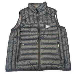 Tumi Pax Packable Puffer Vest Mens XL / TG Black - MLB Patch Gray